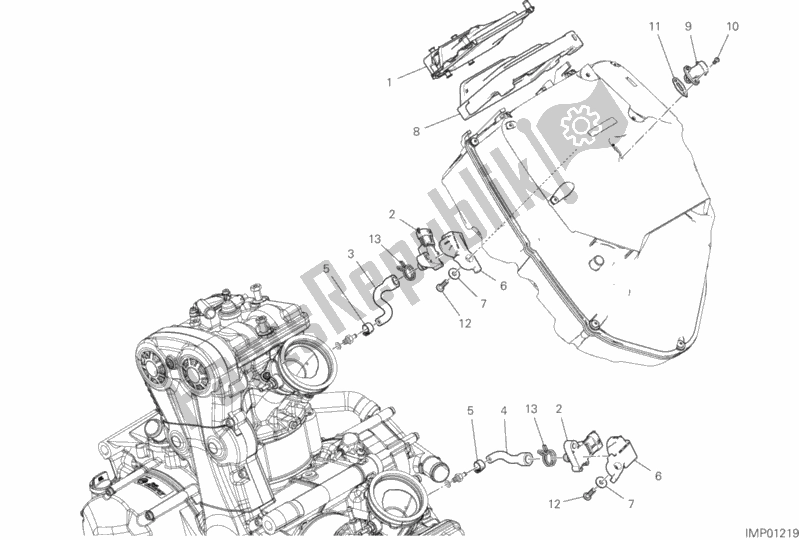 Todas as partes de Unidade De Controle Do Motor do Ducati Multistrada 950 S Touring 2020
